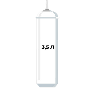 Баллоны 3,5 л с нажимным клапоном