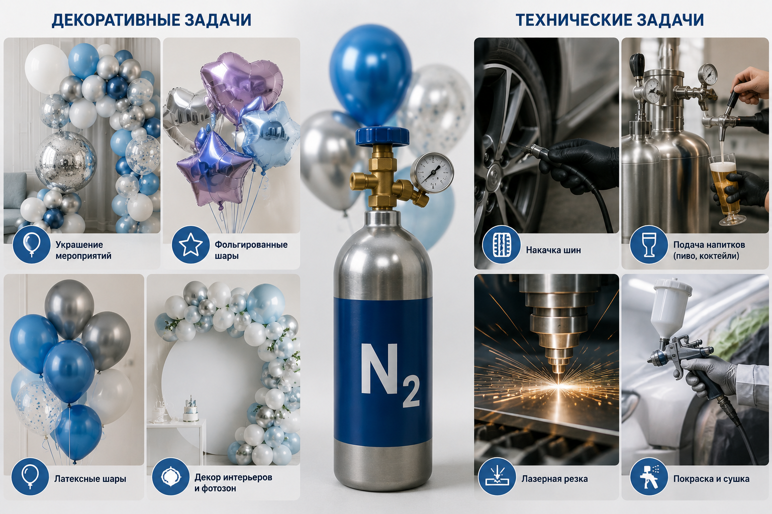 Азотные шарики: для каких декоративных и технических задач их используют изображение